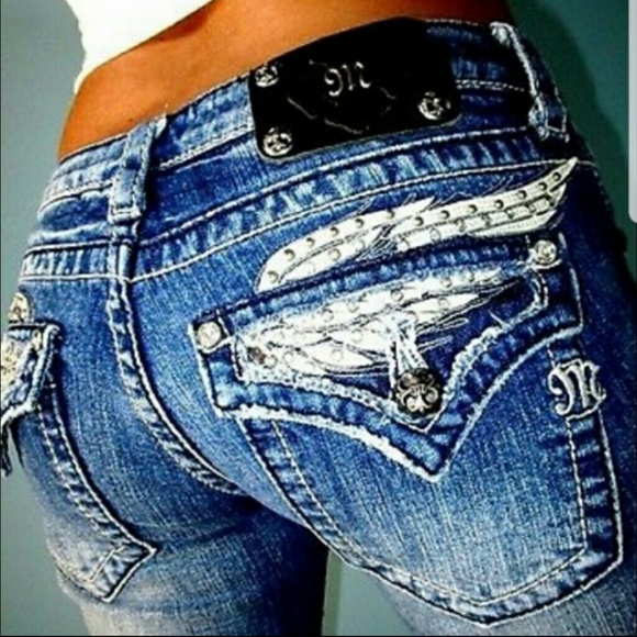 Miss Me Denim - Miss Me bootcut rhinestone angel wing jeans